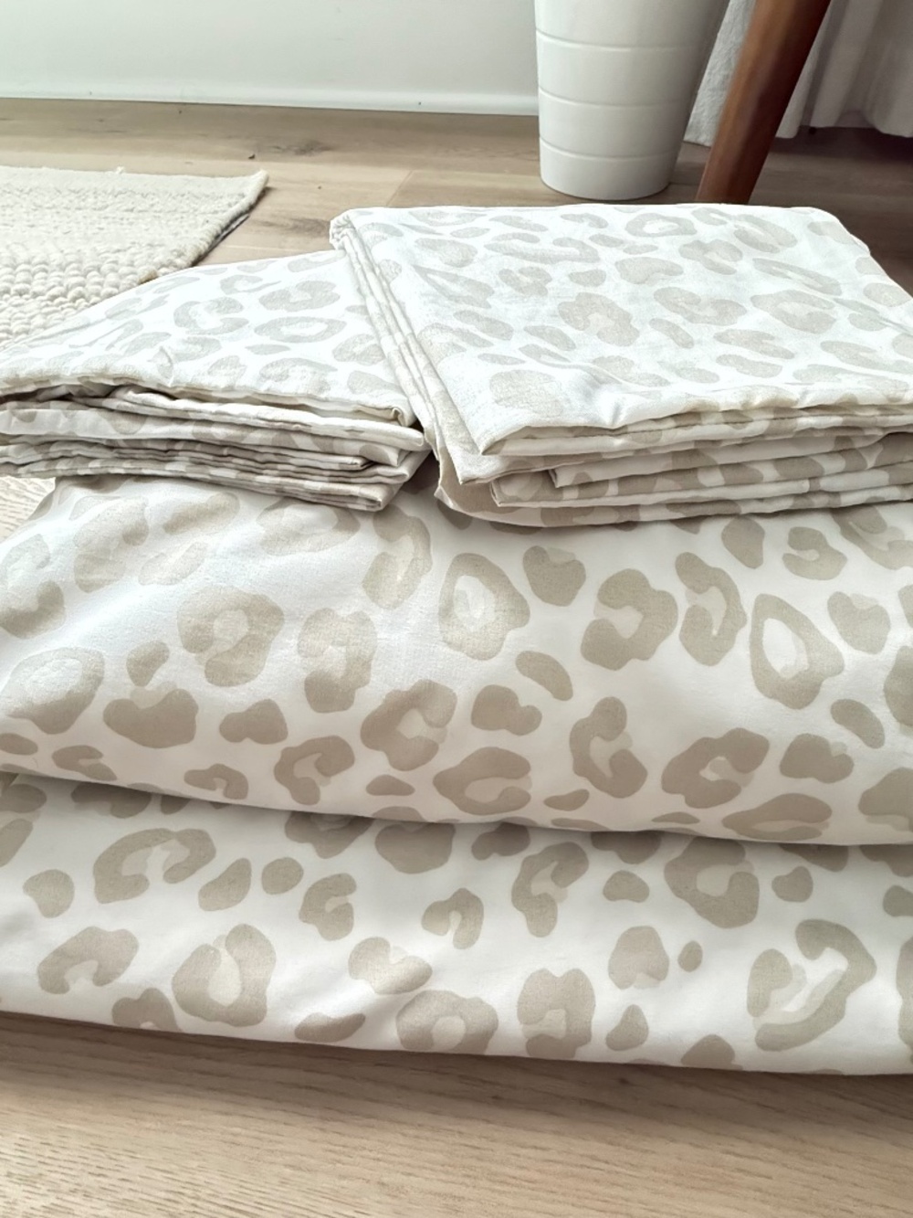 Leopard Print 4-Pc Queen Sheet Set